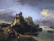unknow artist A View of the West Side of the Fortress of Chunargarh on the Ganges Spain oil painting artist
